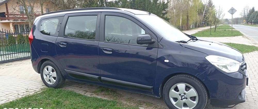 Dacia Lodgy cena 20900 przebieg: 214000, rok produkcji 2014 z Hrubieszów małe 121